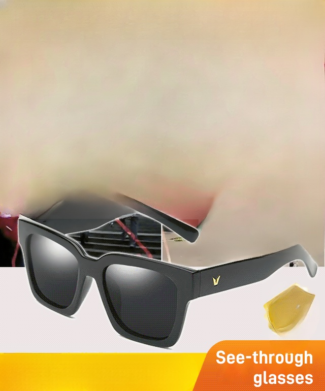 HD see-through polarized sunglasses