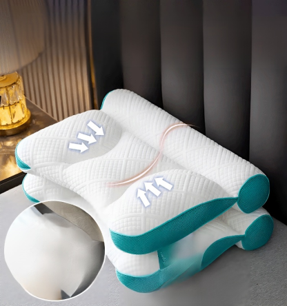 Comfortable goose down pillow for sleep enhancement and cervical protection