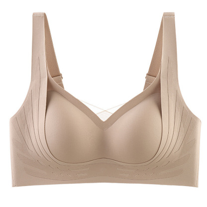 Pilates Black Band Adjustable Seamless Push-Up Bra
