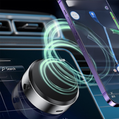Car doublesided magnetic super strong vacuum adsorption cell phone holder navigation lazy bracket