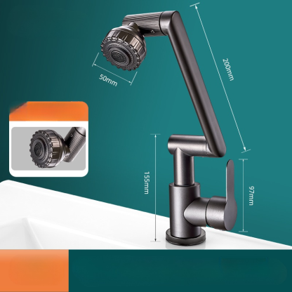 1080° mechanical arm rotating faucet