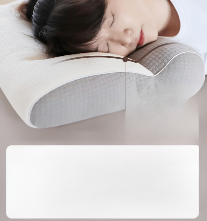 Comfortable goose down pillow for sleep enhancement and cervical protection