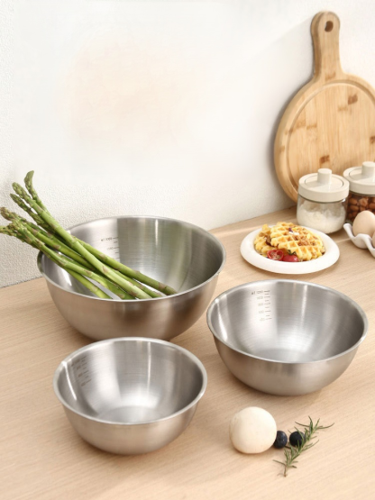 Home Essentials Stainless Steel Drainage Basket Set of 2
