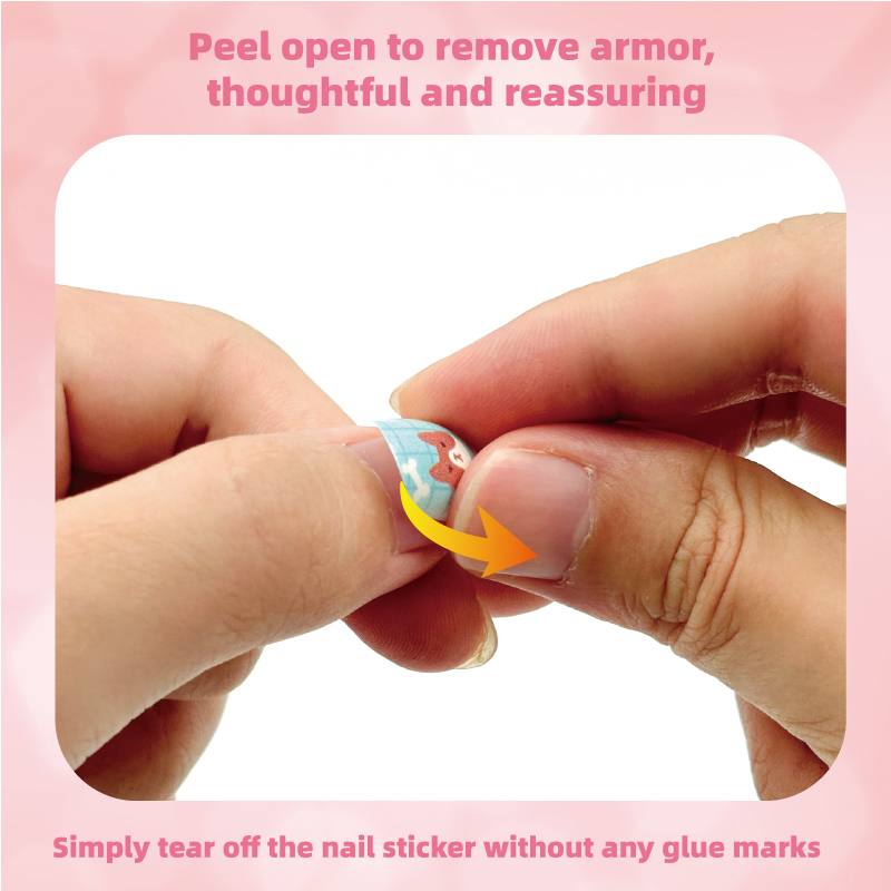 GATORO 12 pcs Kids Nail Stickers Set| Suction Card Set