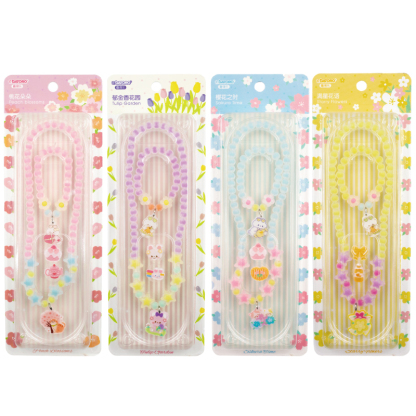 GATORO 1 pcs cartoon pendant necklace 1 pcs acrylic cartoon pendant bracelet 2 pcs acrylic cartoon ring | Suction Card Set