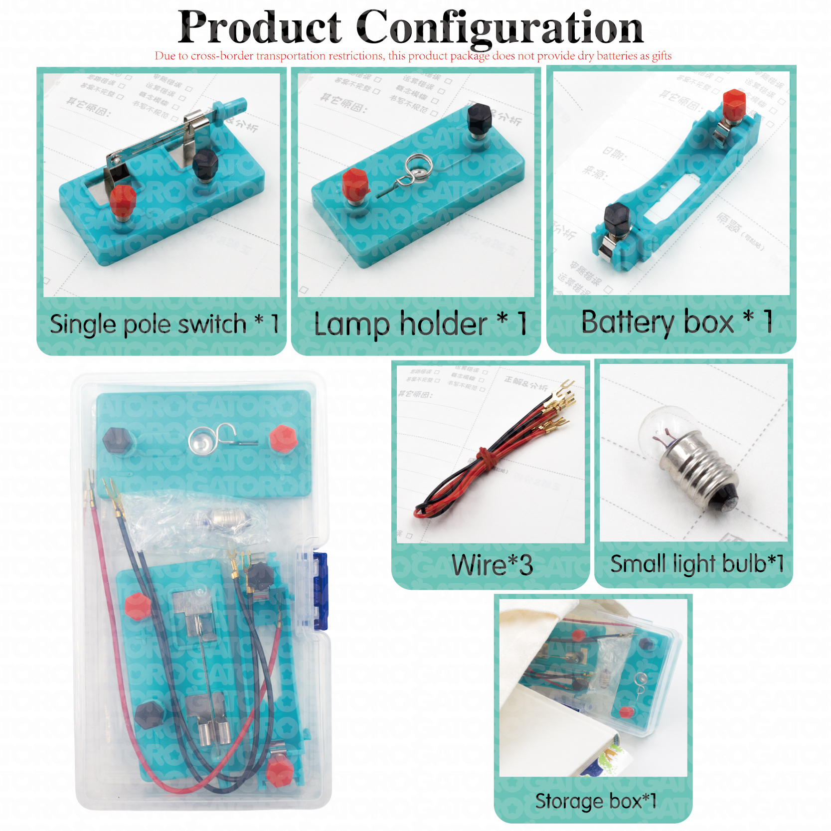 GATORO STEM Circuit Experiment Kit | Plastic Boxed