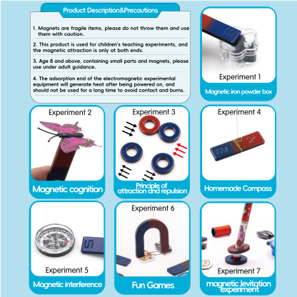 GATORO STEM Physics Magnet Set | Plastic Boxed