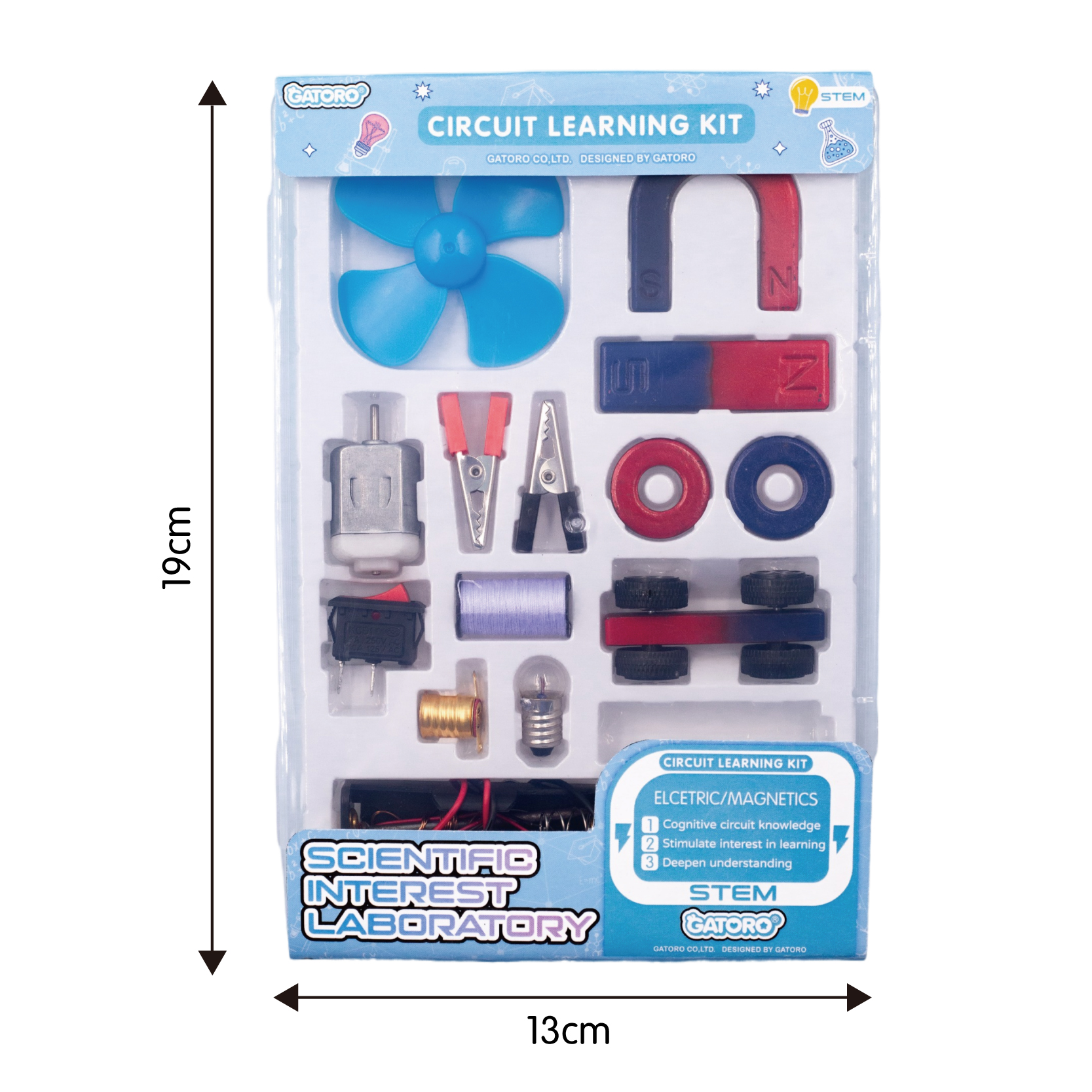 GATORO STEM Circuit Magnet Experiment Kit | Plastic Boxed
