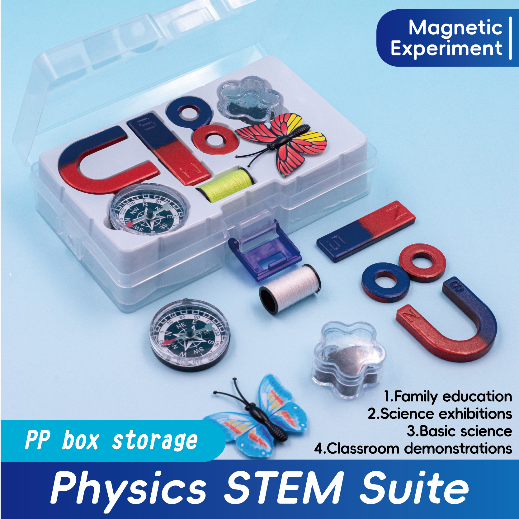 GATORO STEM Physics Magnet Set | Plastic Boxed