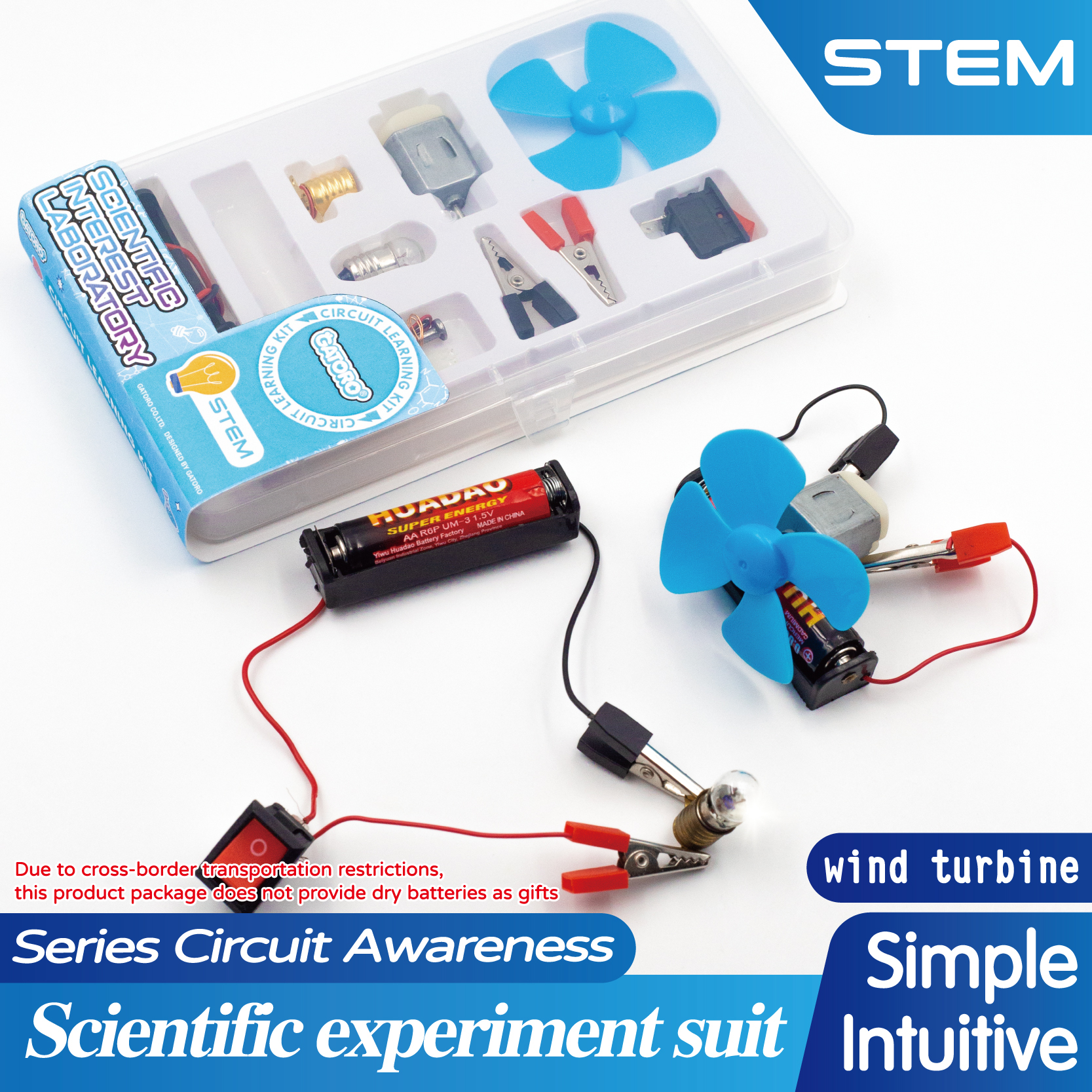 GATORO STEM Circuit Experiment Kit | Plastic Boxed