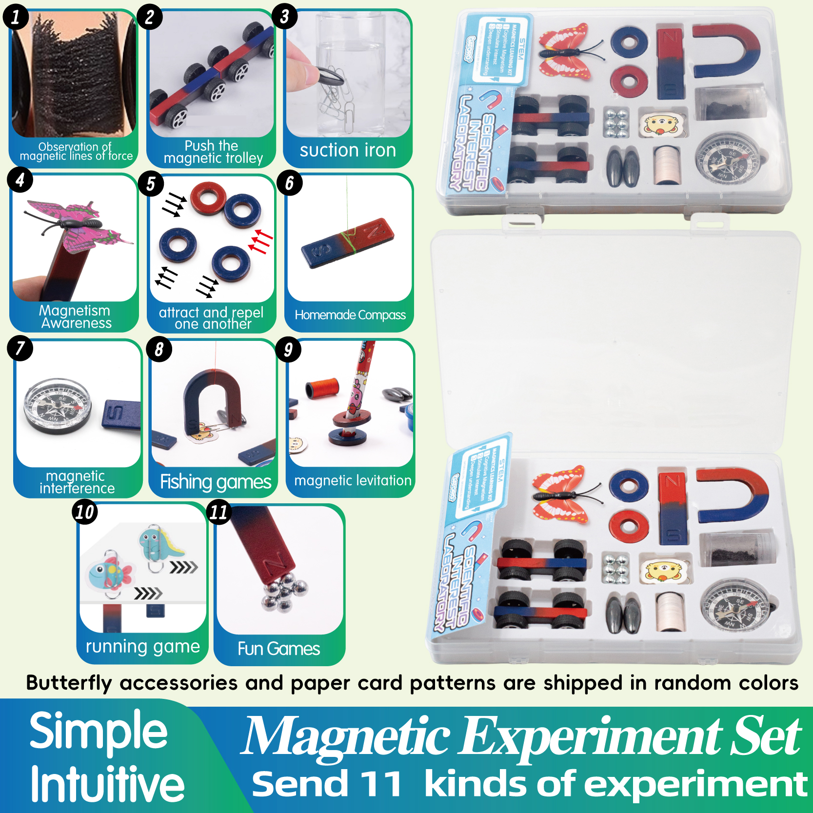 GATORO STEM Physics Magnet Set | Plastic Boxed