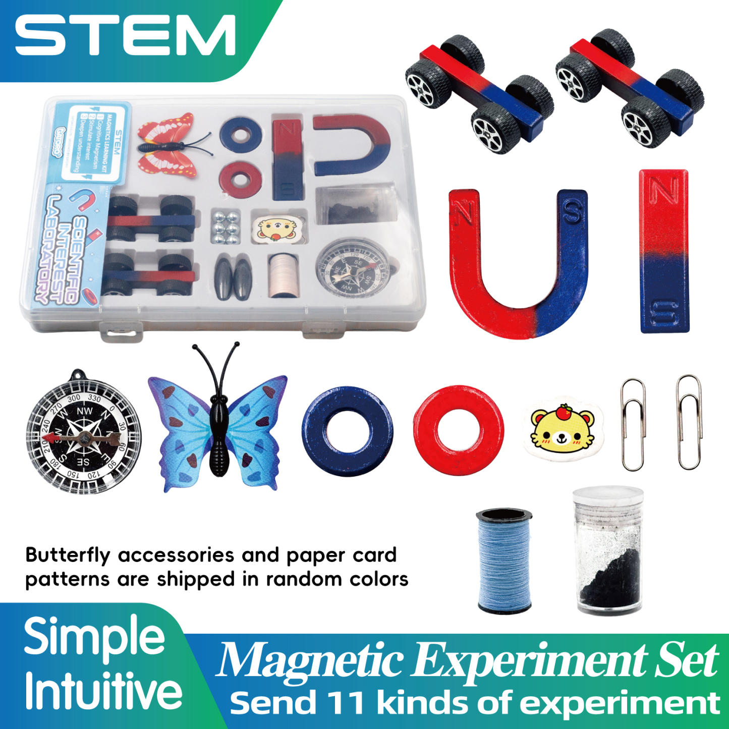 GATORO STEM Physics Magnet Set | Plastic Boxed
