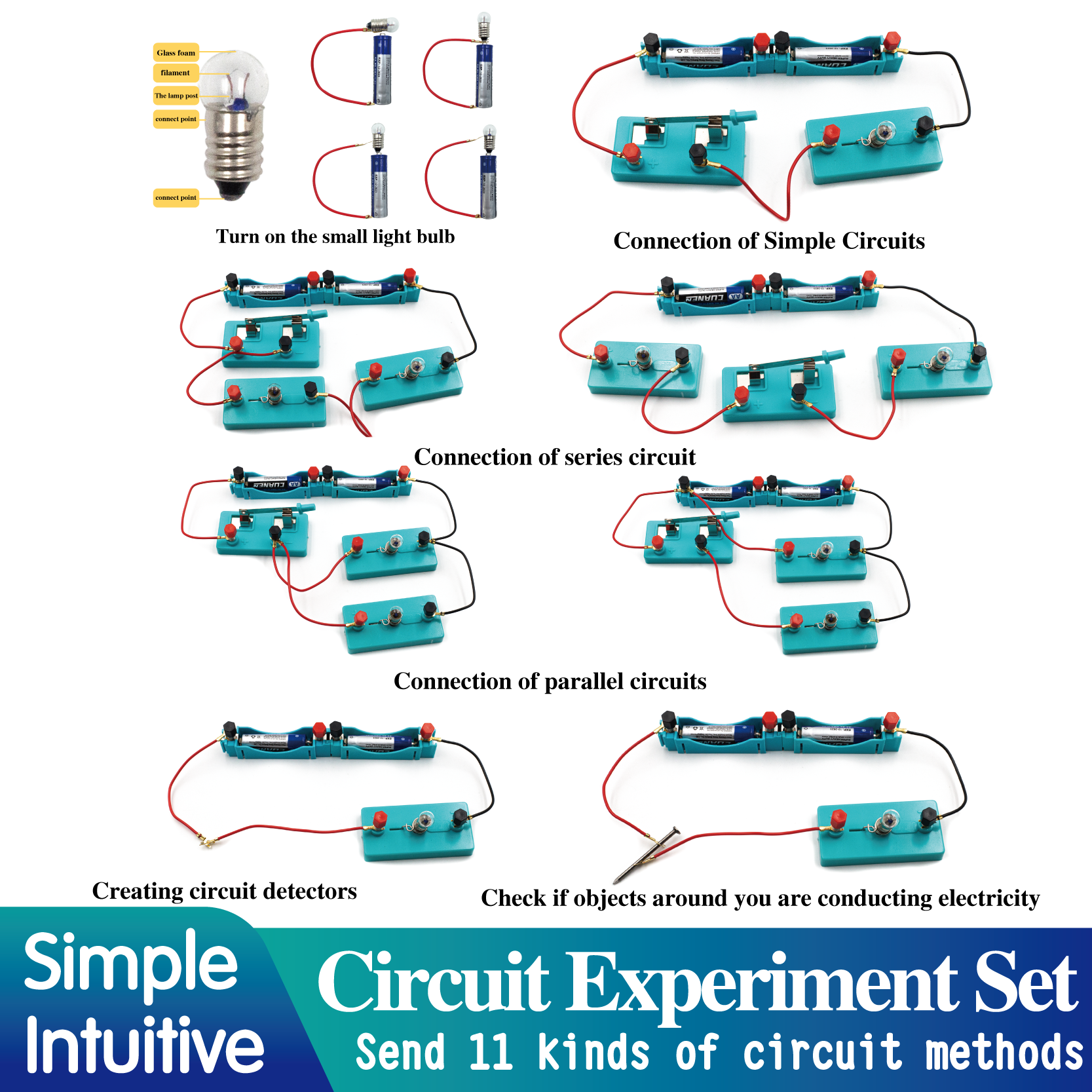 GATORO STEM Circuit Experiment Kit | Plastic Boxed