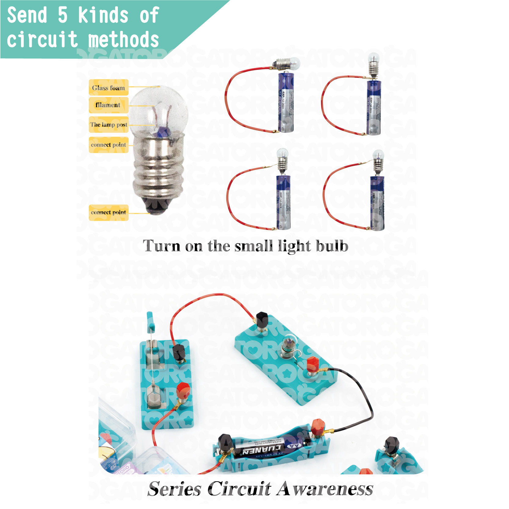 GATORO STEM Circuit Experiment Kit | Plastic Boxed
