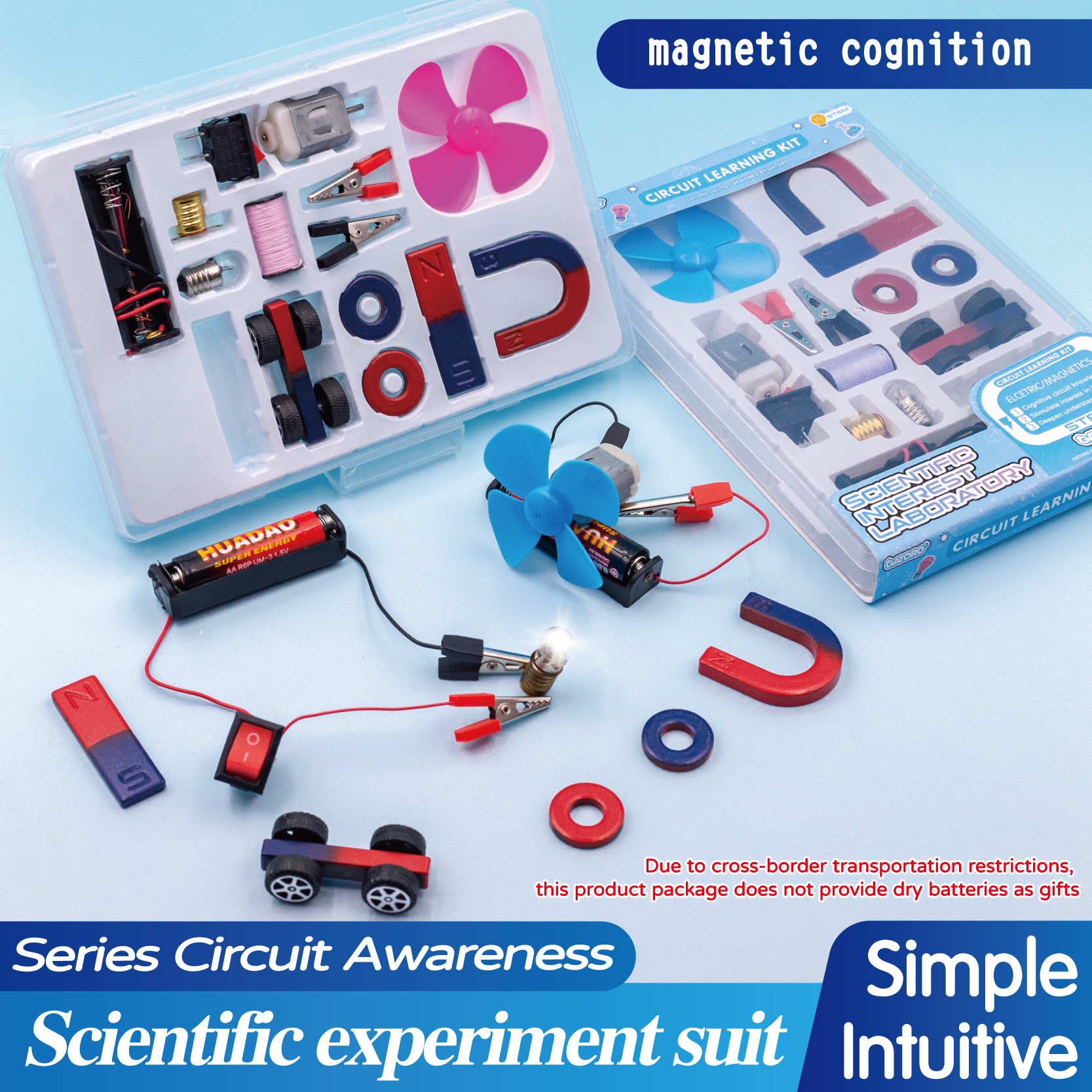 GATORO STEM Circuit Magnet Experiment Kit | Plastic Boxed