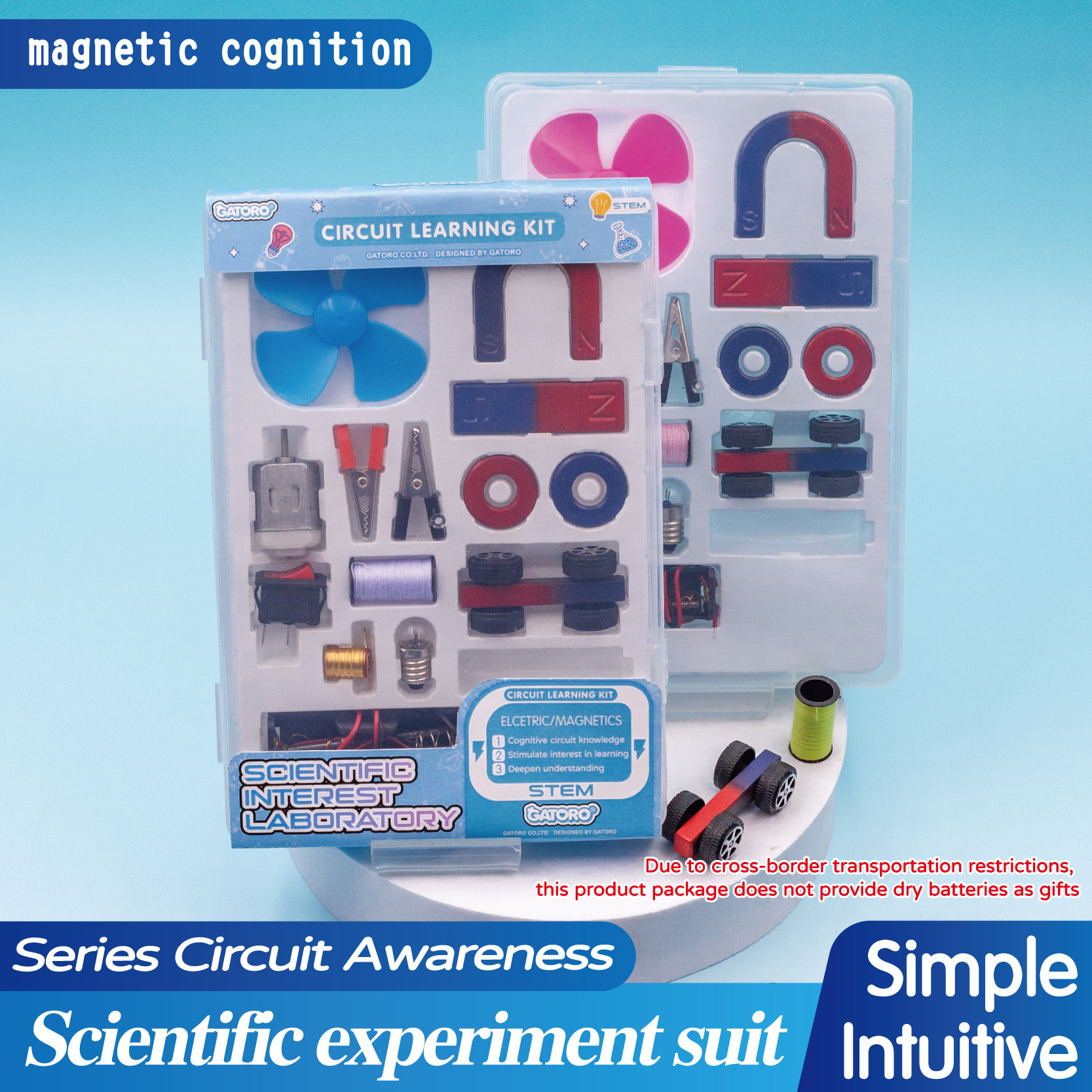 GATORO STEM Circuit Magnet Experiment Kit | Plastic Boxed