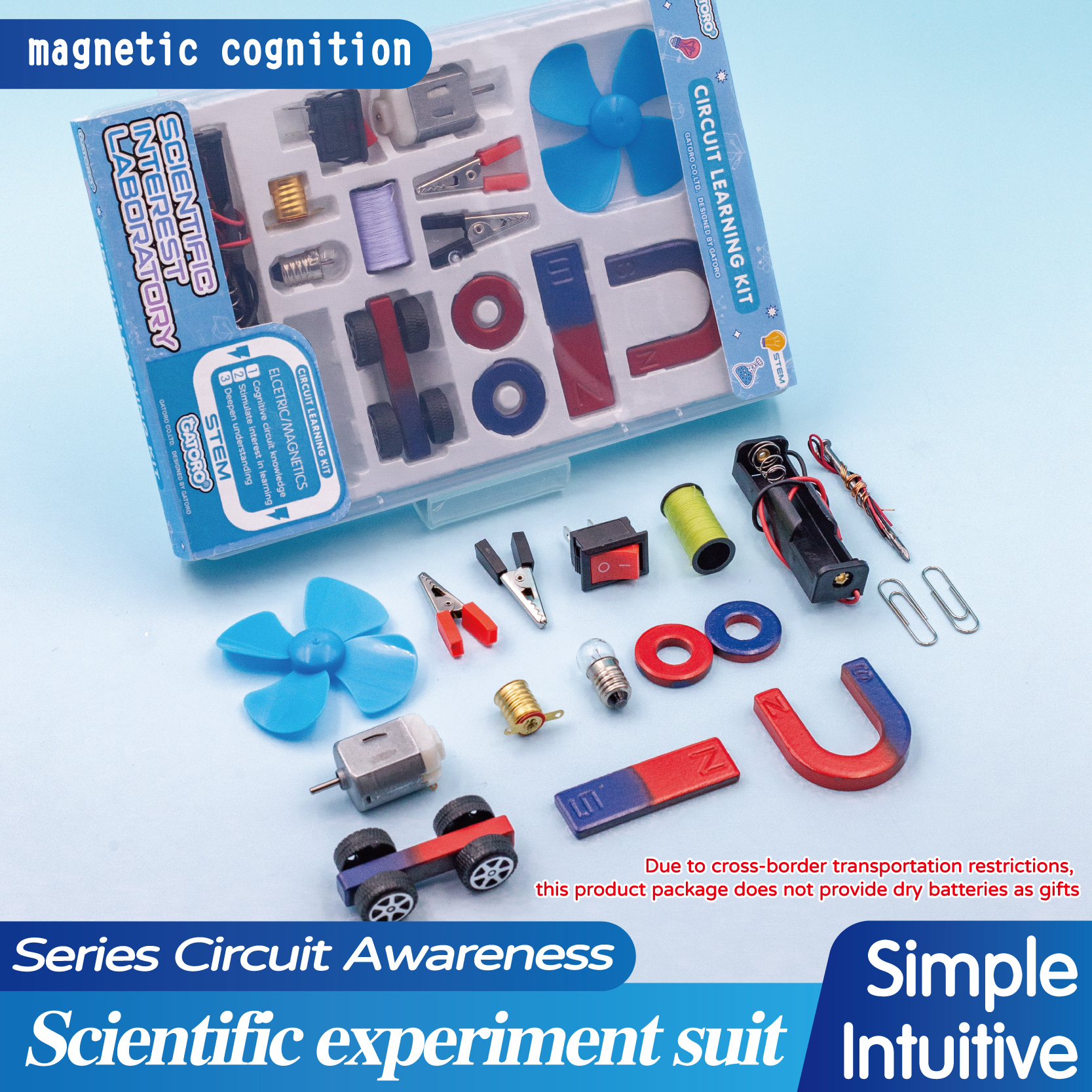 GATORO STEM Circuit Magnet Experiment Kit | Plastic Boxed