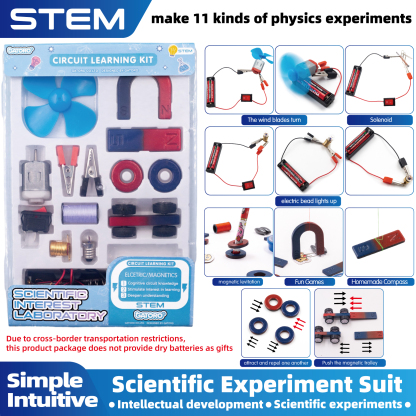 GATORO STEM Circuit Magnet Experiment Kit | Plastic Boxed