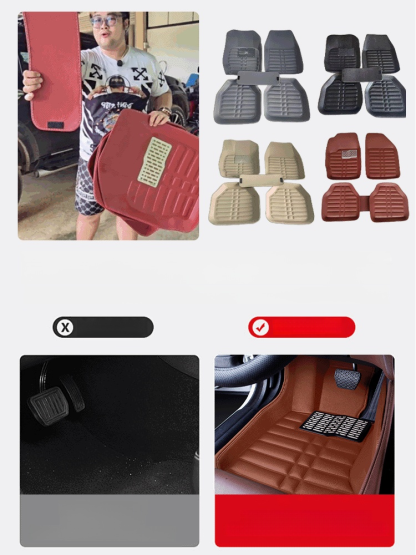 แผ่นรองเท้ารถยนต์ 5 ชิ้น ทนต่อคราบและการสึกหรอ