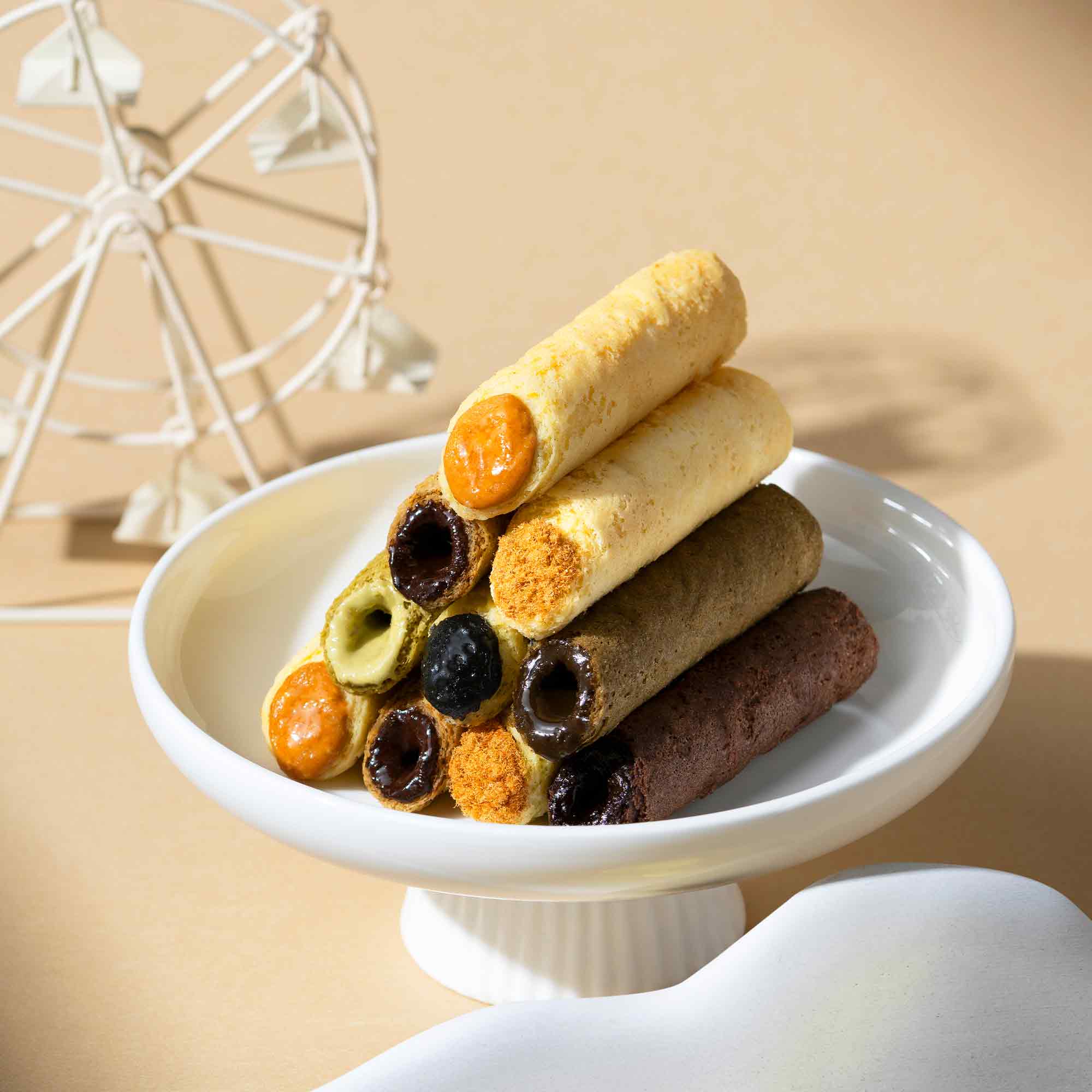 Taiwanese filled egg rolls in eight flavours for Mid-Autumn 2026 gifting.