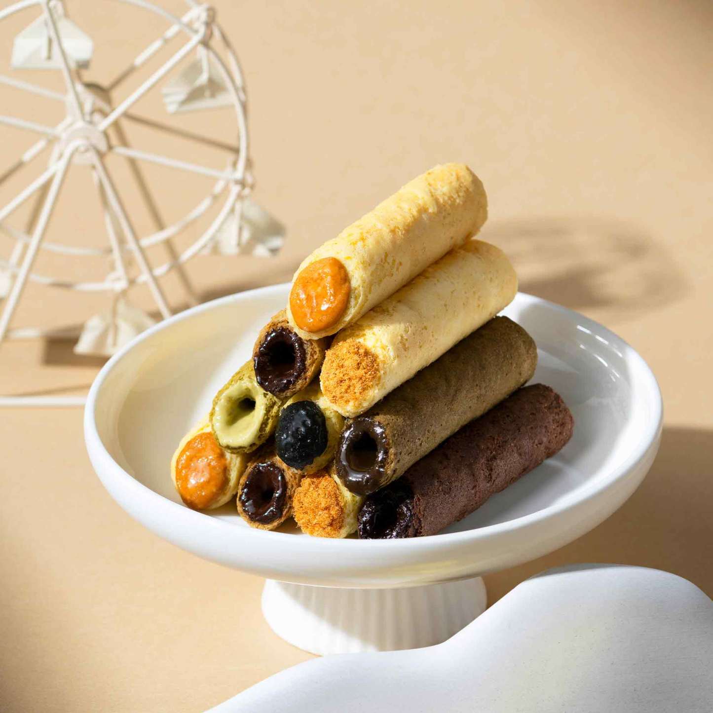 Taiwanese filled egg rolls in eight flavours for Mid-Autumn 2026 gifting.