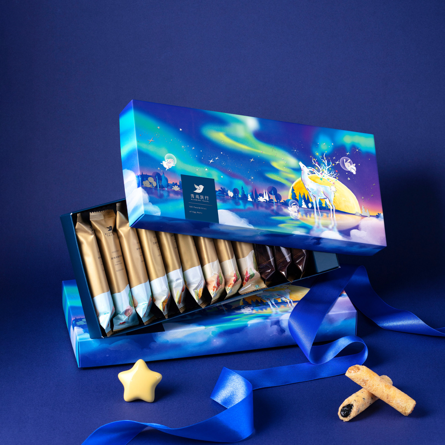 Moon Festival Gift Box - Chocolate Flavors (12 packs/with gift bag)