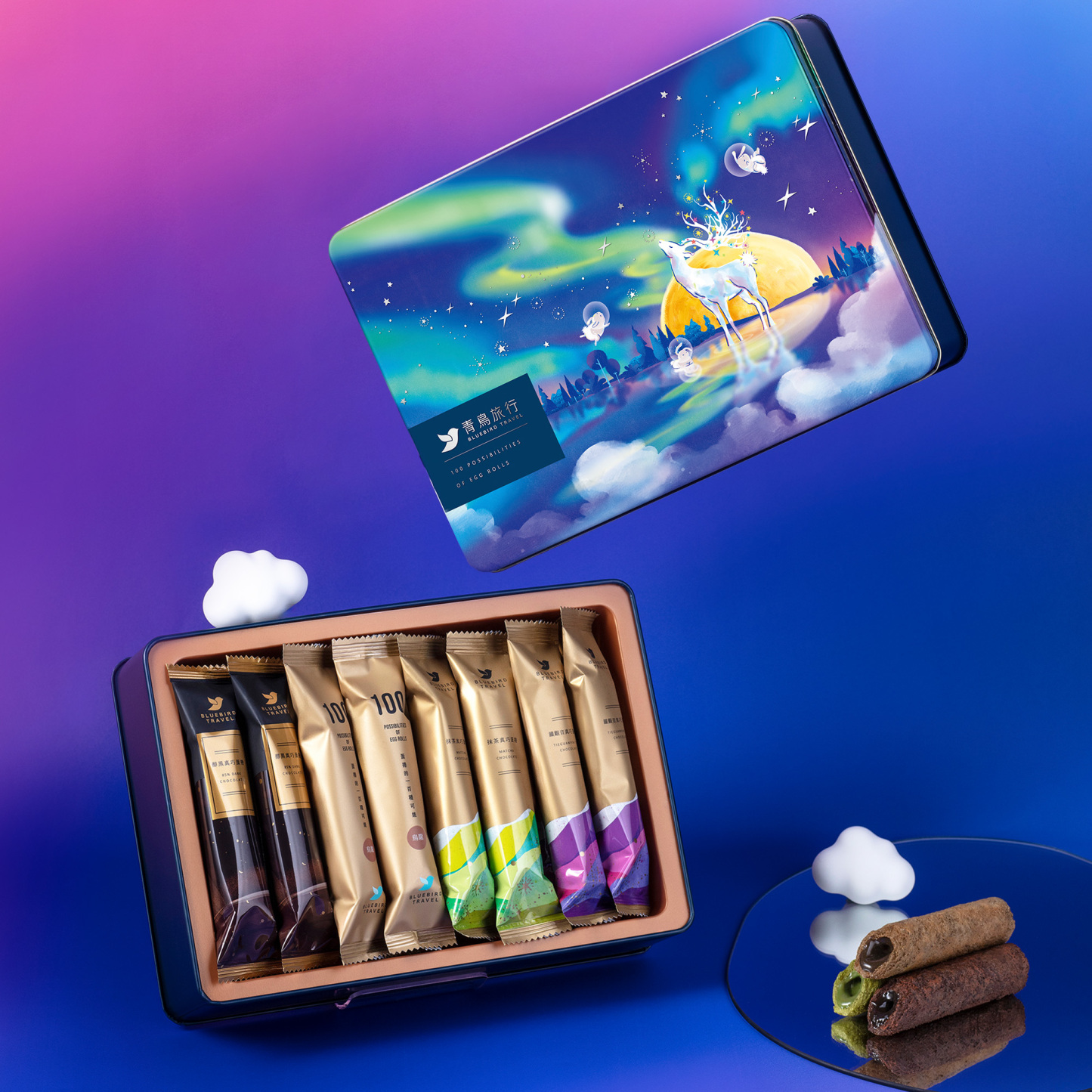 Moon Festival Gift Box - Chocolate Flavors (16 packs/with gift bag)