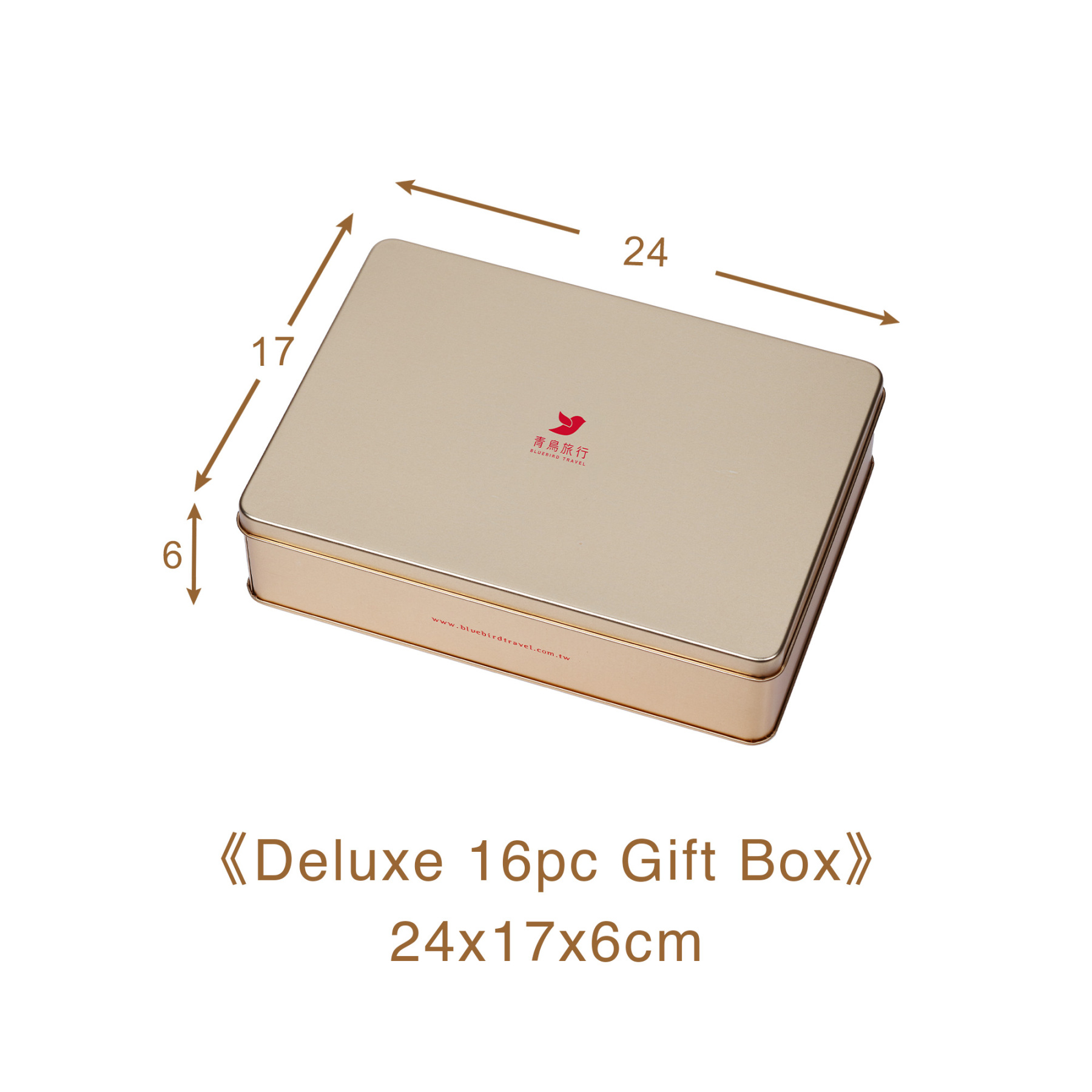 Deluxe Gift Box - Classic Flavor Egg Roll (16 packs/with gift bag)