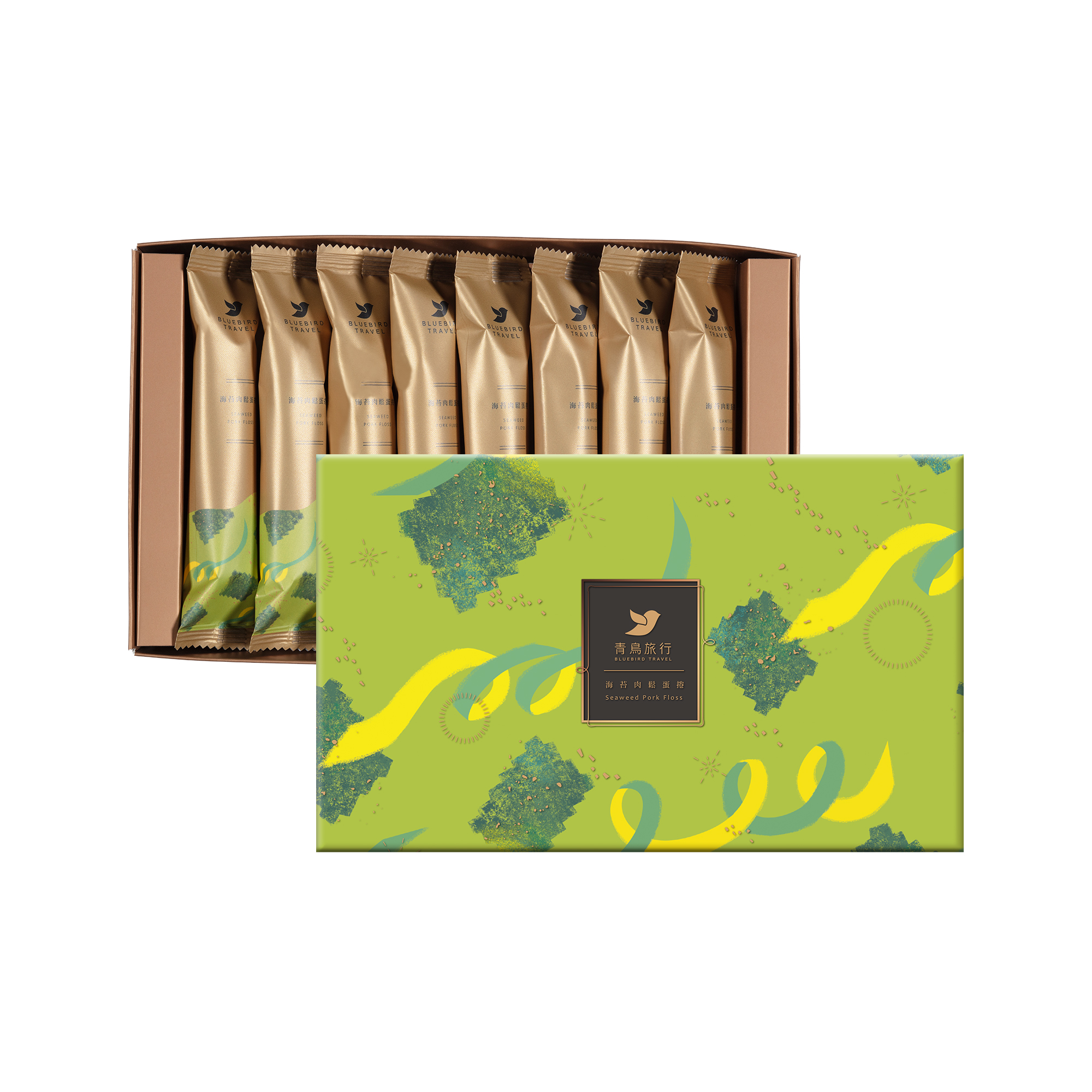 Travel Box- Seaweed Pork Floss Egg Roll (8 packs)