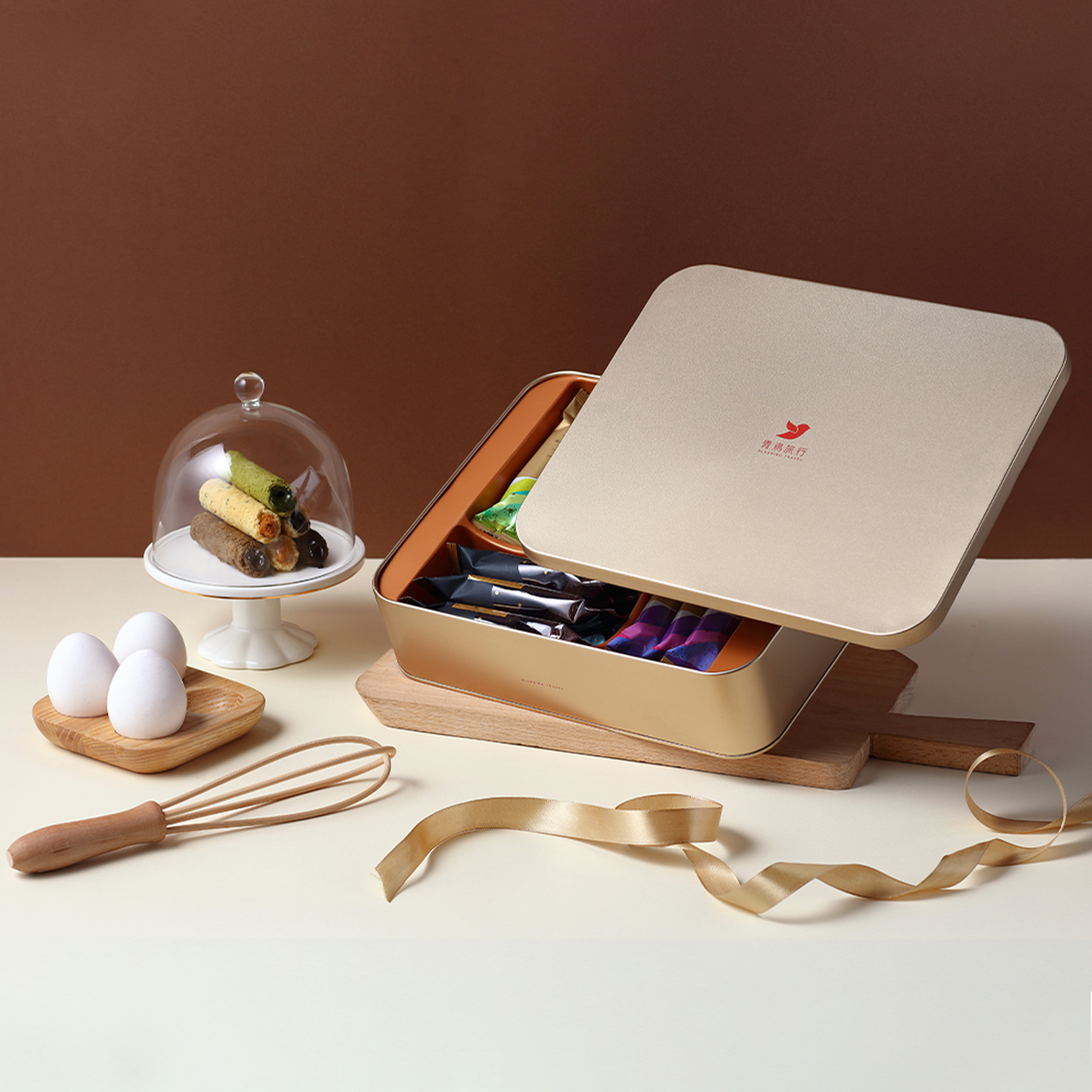 Mixed Flavour Filled Egg Rolls – Deluxe Gift Box with Gift Bag (24 Packs)