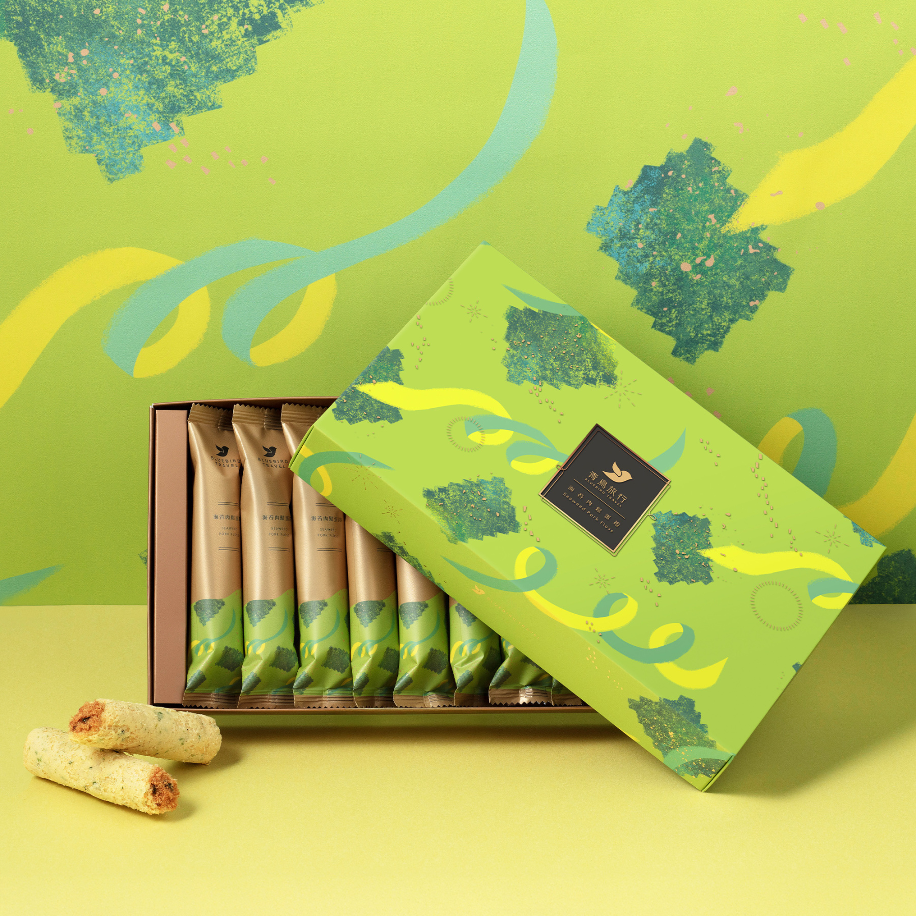 Travel Box- Seaweed Pork Floss Egg Roll (8 packs)