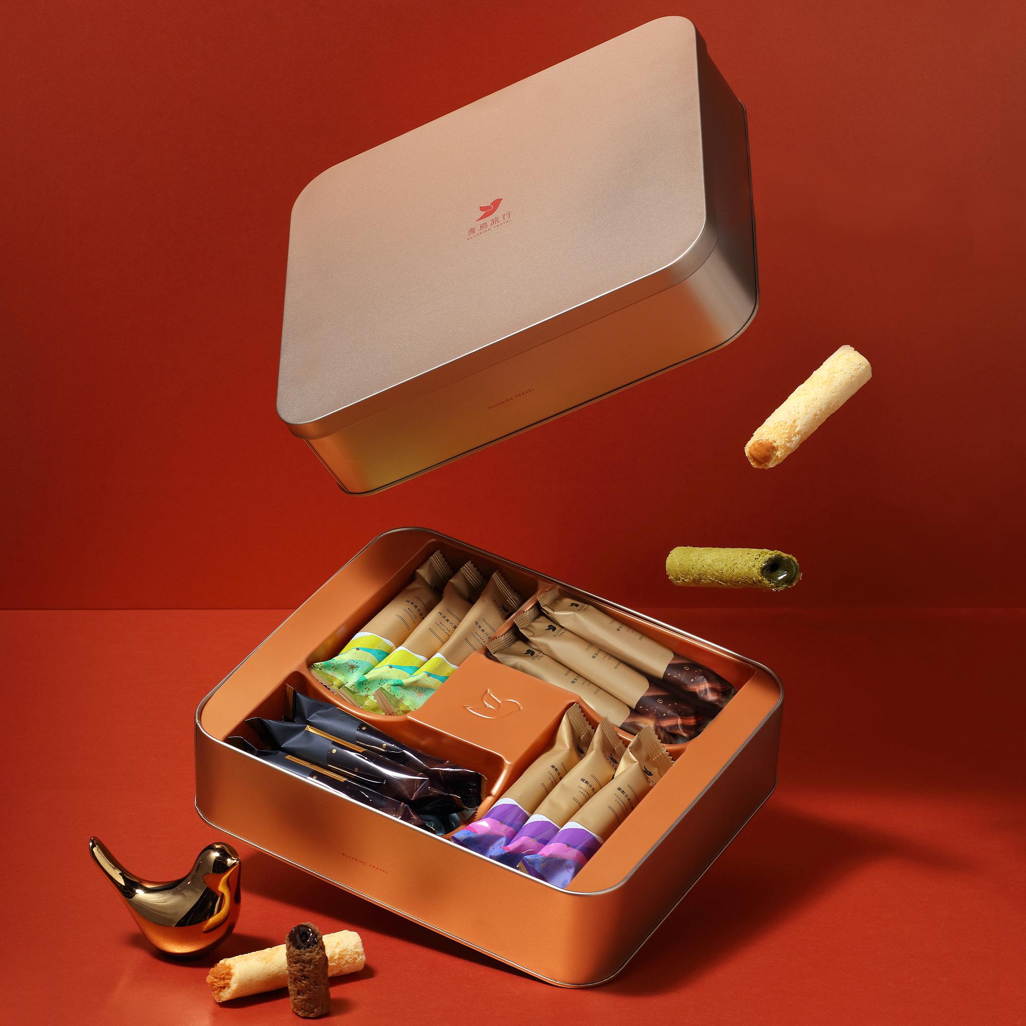 Mixed Flavour Filled Egg Rolls – Deluxe Gift Box with Gift Bag (24 Packs)