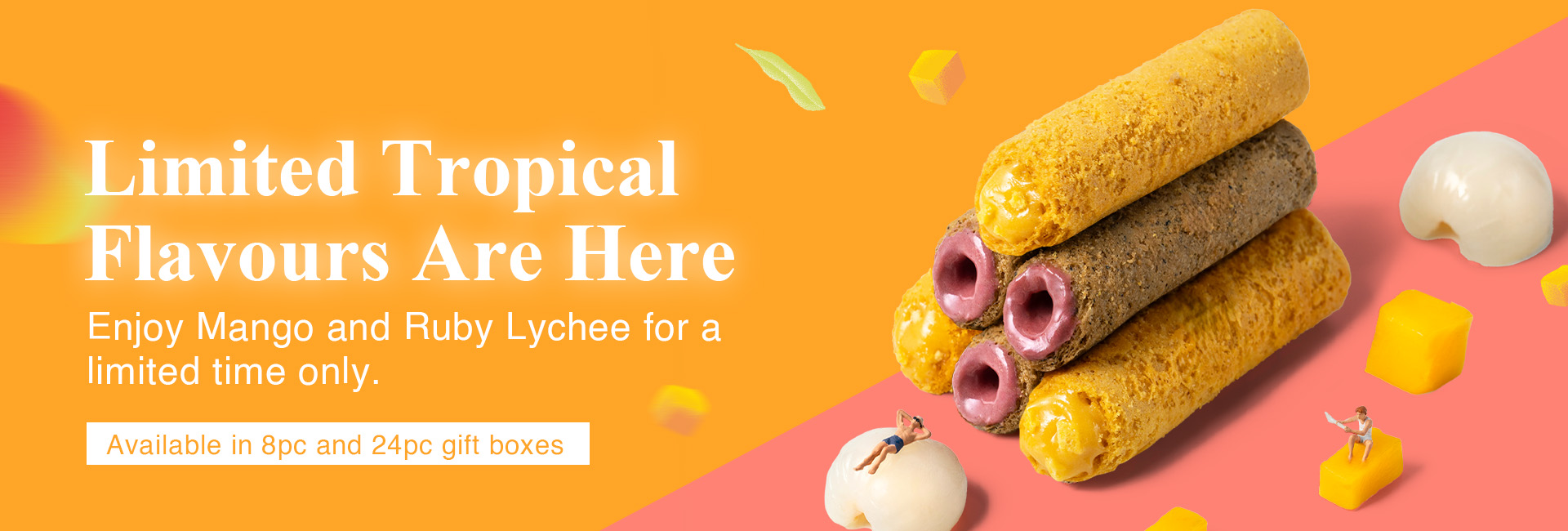 {"default":"Limited tropical egg roll flavors mango and ruby lychee, summer 2026 seasonal snack in Singapore."}
