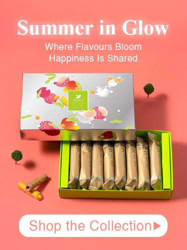 {"default":"Summer in Glow egg roll collection with assorted gift boxes, premium Taiwanese snacks for gifting in Singapore."}
