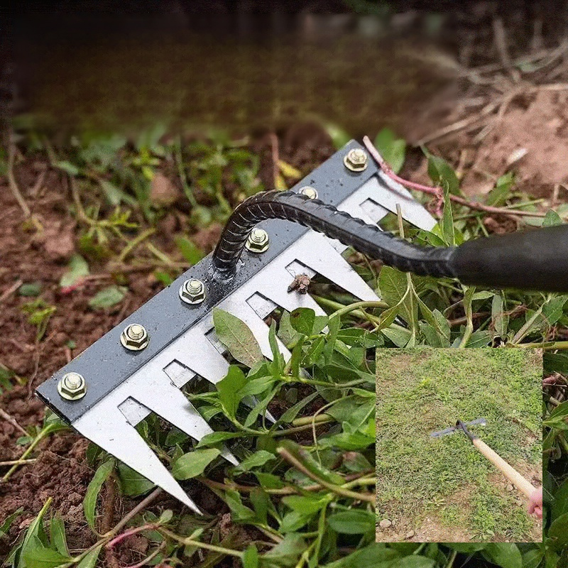 탈부착 가능 농업용 제초 망간강 갈퀴