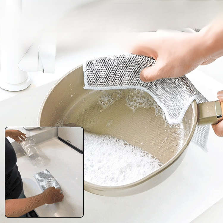 [강한 세정력] 양면 은사 대나무 숯 걸레