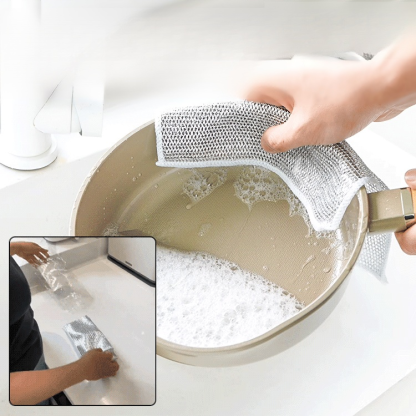 [강한 세정력] 양면 은사 대나무 숯 걸레