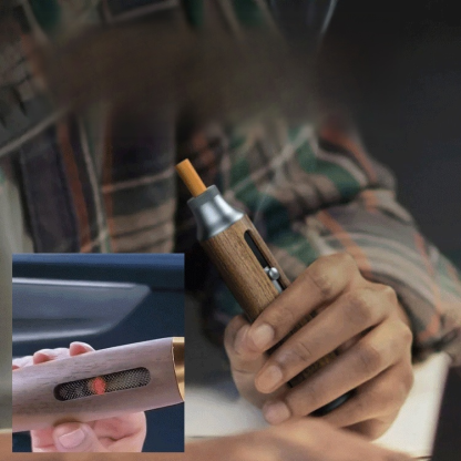 [담뱃재 떨 필요 없는] 휴대용 재떨이