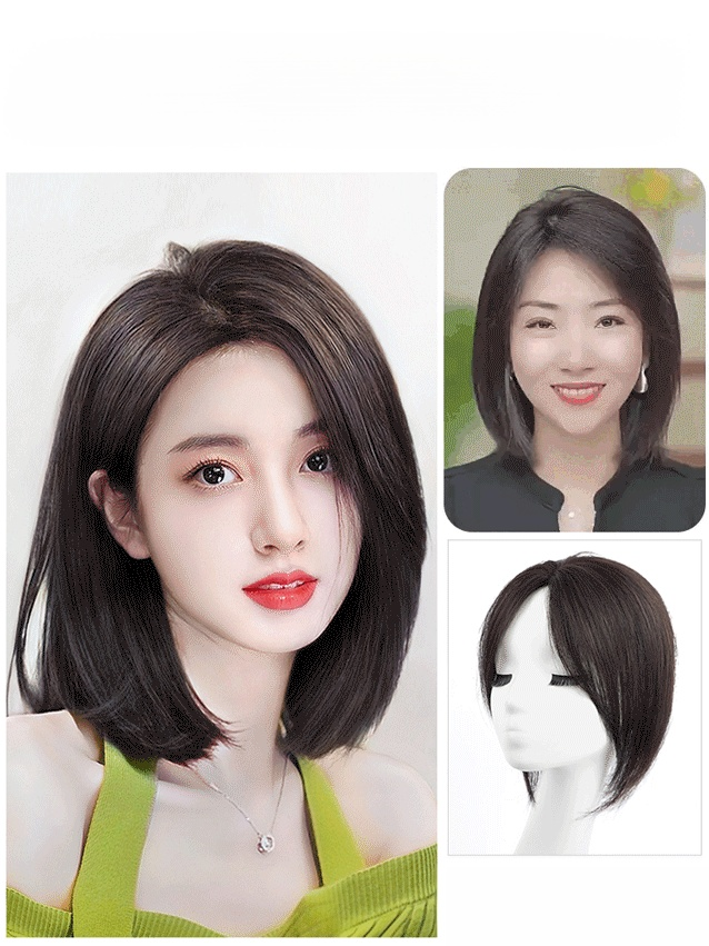 흰머리 커버+머리숱 증가 내추럴 가발