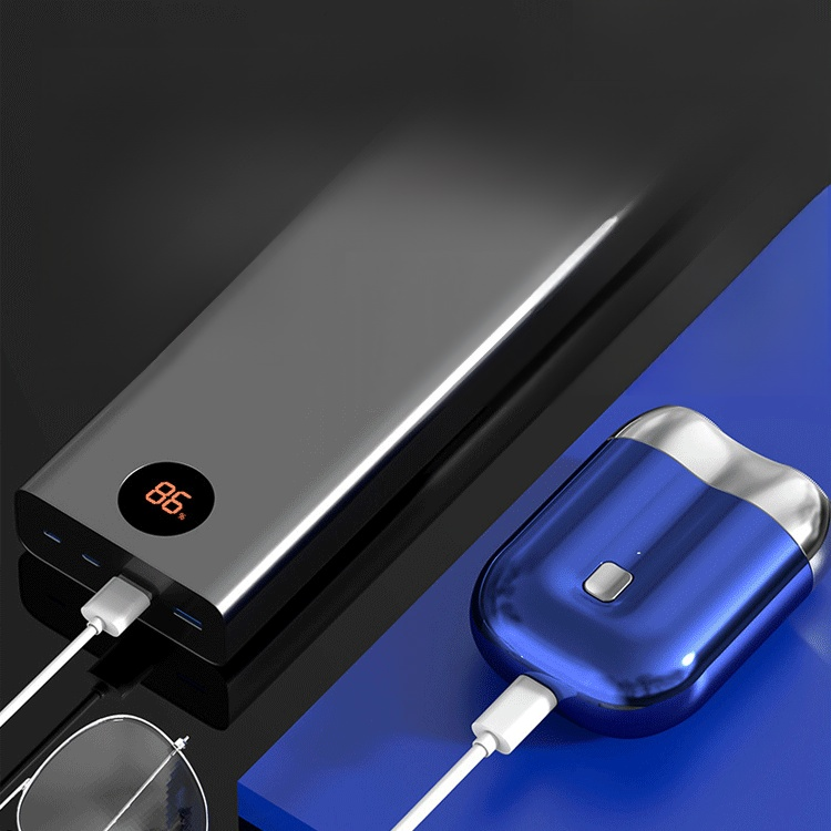 【MINI 듀얼 헤드 전기 면도기】작지만 강력한 성능, 고속 브러시리스 모터로 3초 만에 신속한 면도