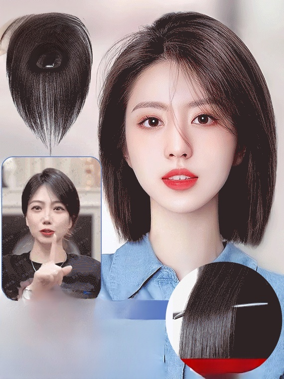 【오늘 한정, 1+1 행사】흰머리 커버+머리숱 증가 내추럴 가발