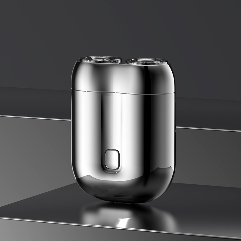 【MINI 듀얼 헤드 전기 면도기】작지만 강력한 성능, 고속 브러시리스 모터로 3초 만에 신속한 면도