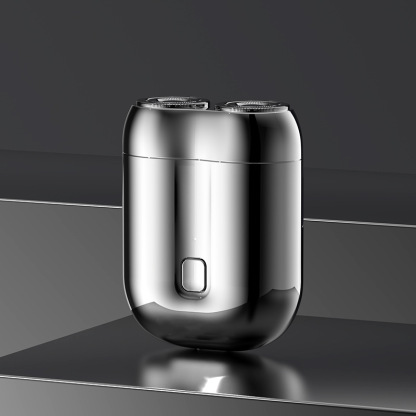 【MINI 듀얼 헤드 전기 면도기】작지만 강력한 성능, 고속 브러시리스 모터로 3초 만에 신속한 면도