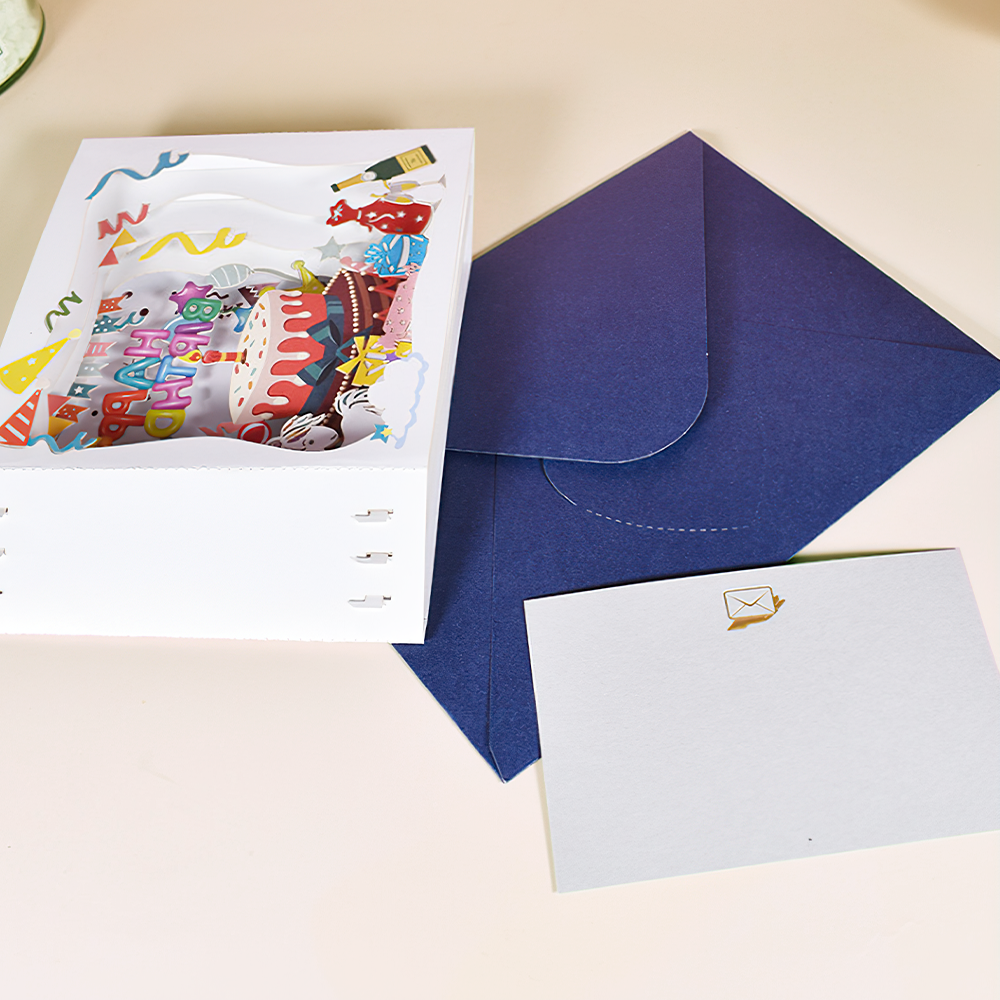 Happy Birthday Card 3D Pop-up Blessing Card Box Shape Birthday Gift Card for Him or Her - MyHawaiianShirts