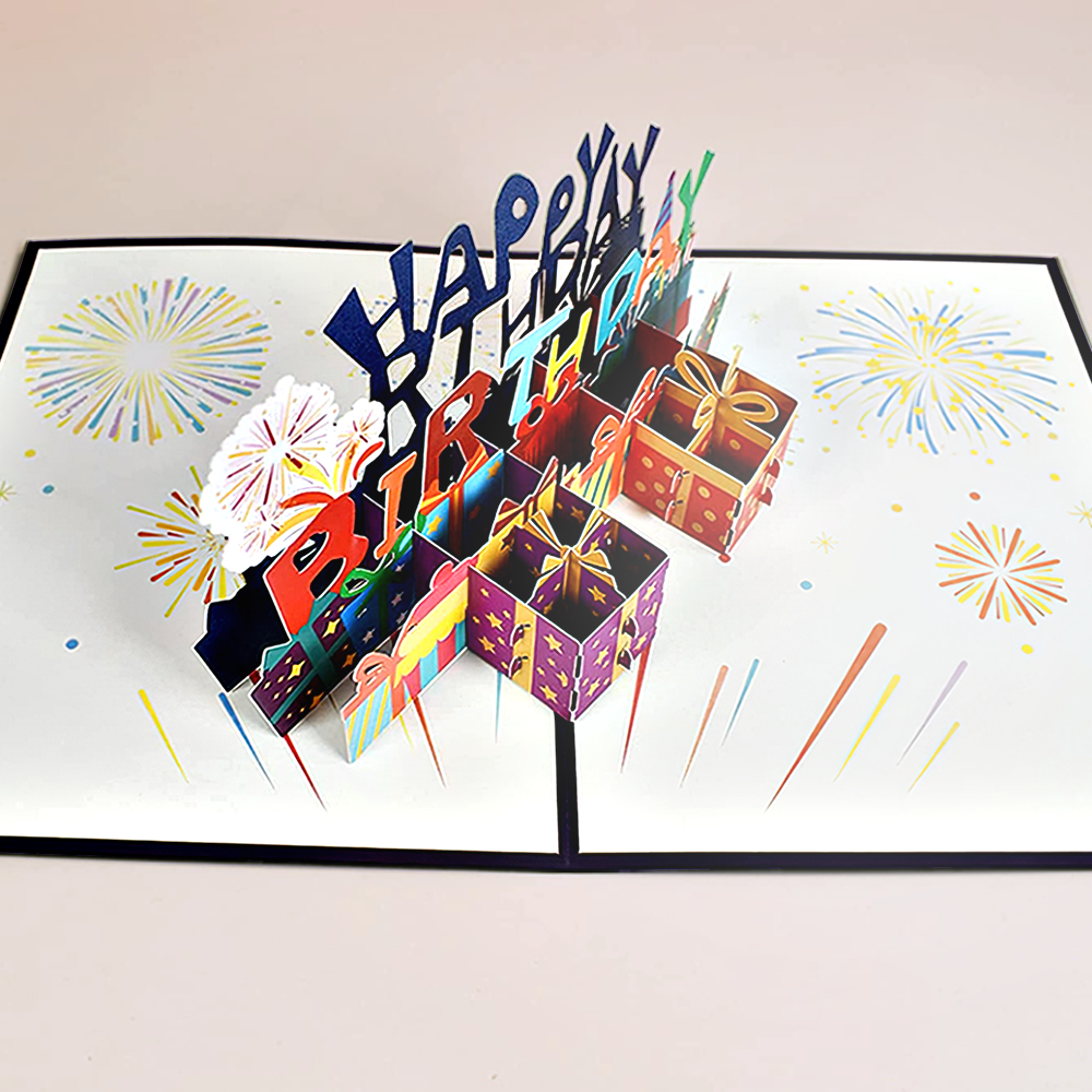 3D Happy Birthday Card Particular Birthday Card Gifts for Him or Her - MyHawaiianShirts