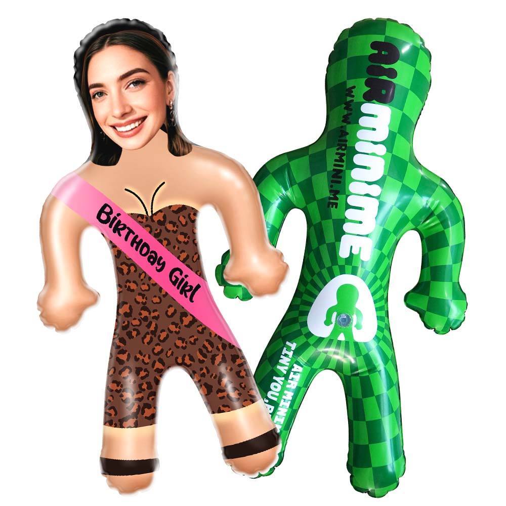 Birthday Girl Air Minime Doll Custom Face Blow Up Birthday Dolls For Her