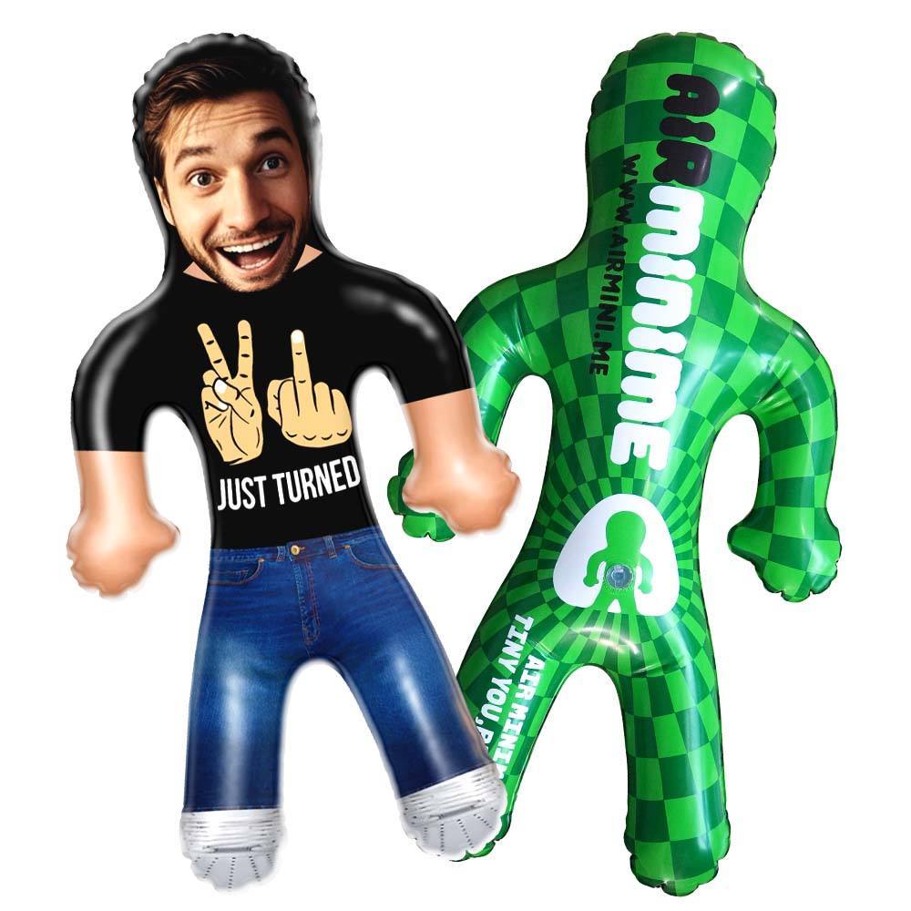 Funny 21st Birthday Gift Custom Air Minime Blow Up Dolls - JUST TURNED
