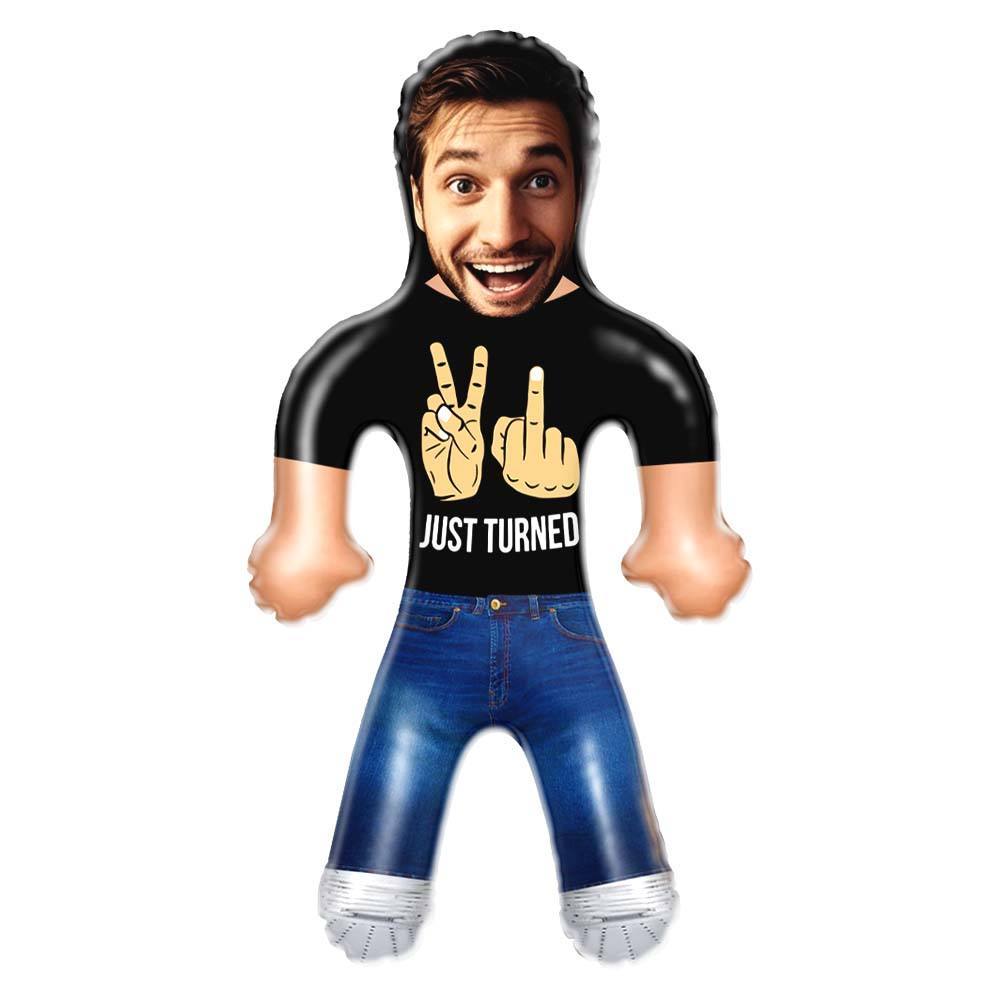 Funny 21st Birthday Gift Custom Air Minime Blow Up Dolls - JUST TURNED