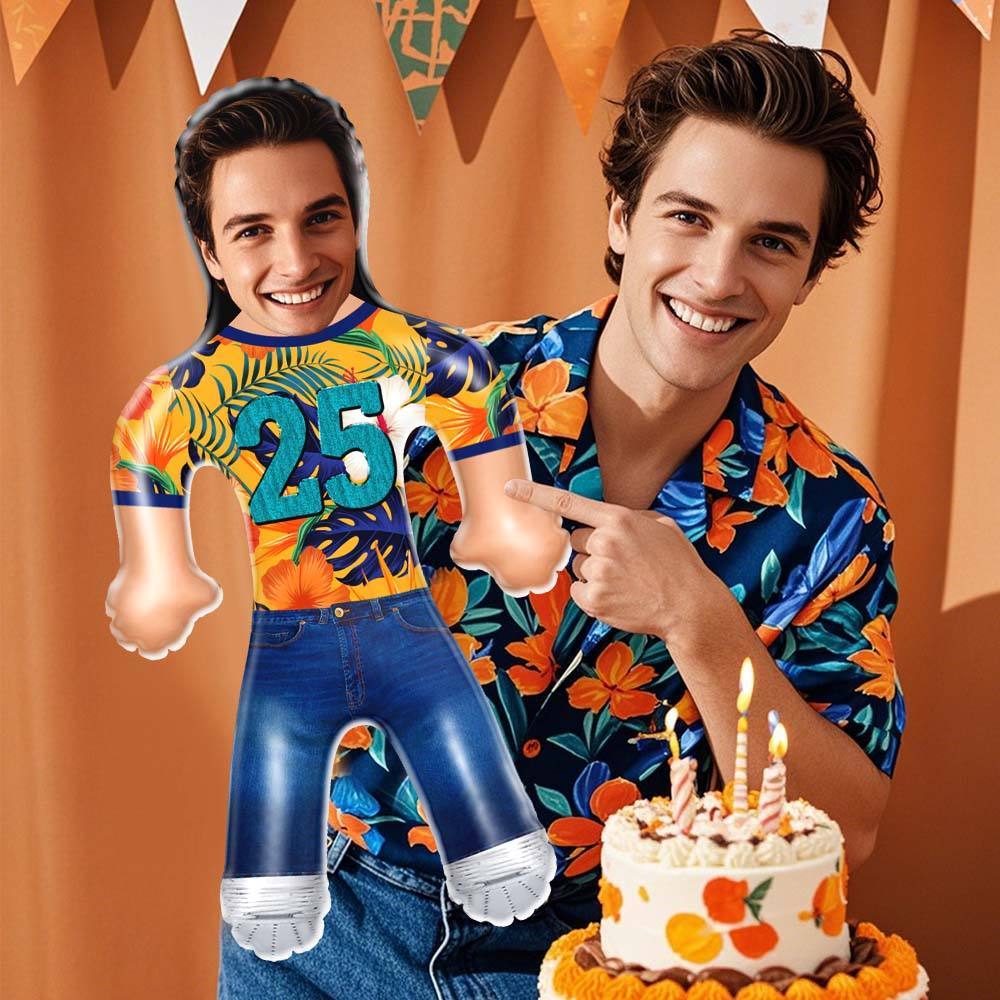 Custom Air Minime Birthday Blow Up Dolls With Age Funny Inflatable Birthday Gift