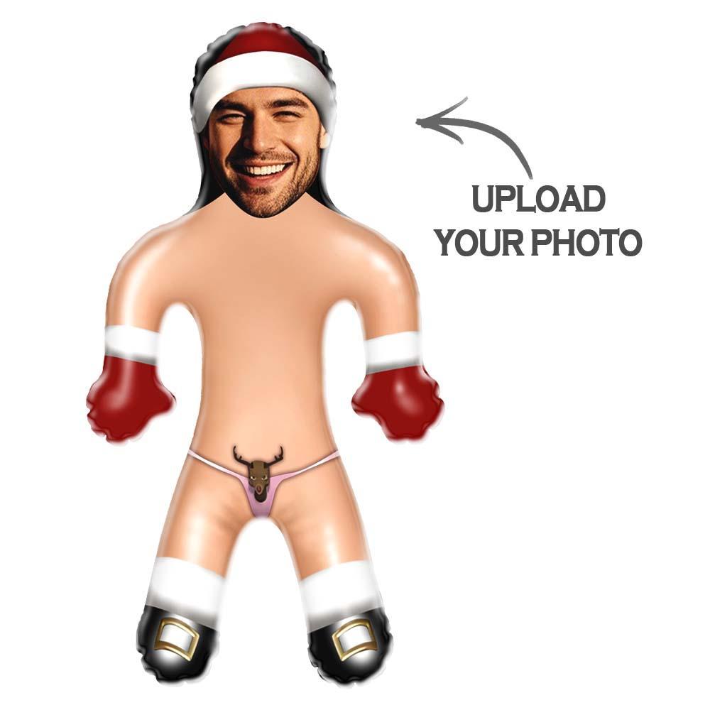 Custom Funny Santa Claus Blow Up Doll Inflatable Air Minime Christmas Doll Gift For Him